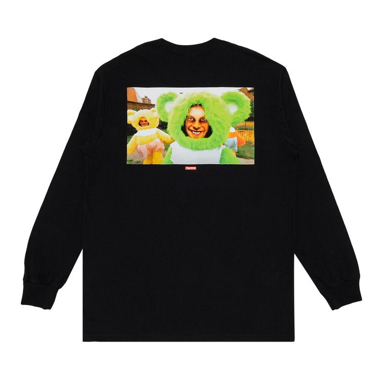 Футболка Supreme x Aphex Twin Donkey Rhubarb Long-Sleeve Tee, Black — фото 2