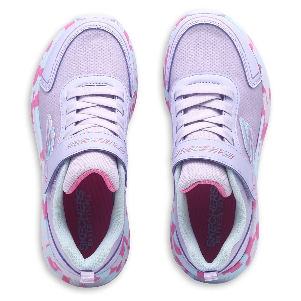 Детские кроссовки для спорта elite sport tempo от Skechers для малышей/больших детей, lavender multi — фото 4