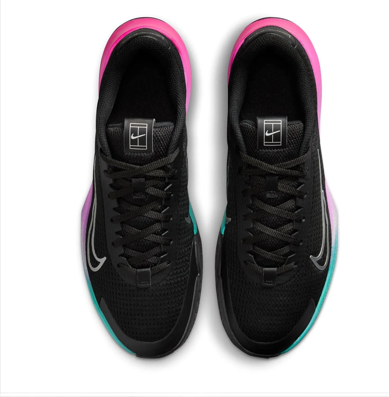 Кроссовки теннисные Nike, Black Metallic Silver Metallic Silver — фото 3