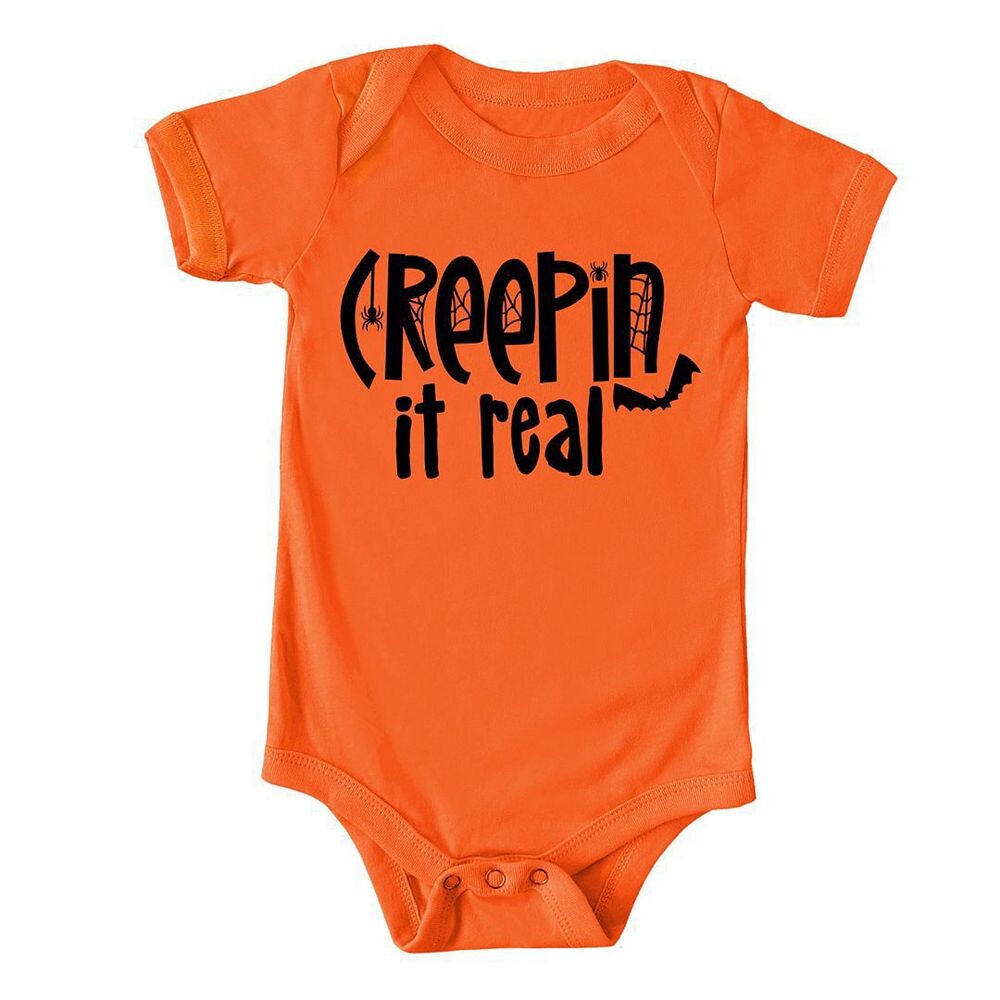 

Детское боди Creepin It Real The Juniper Shop, оранжевый