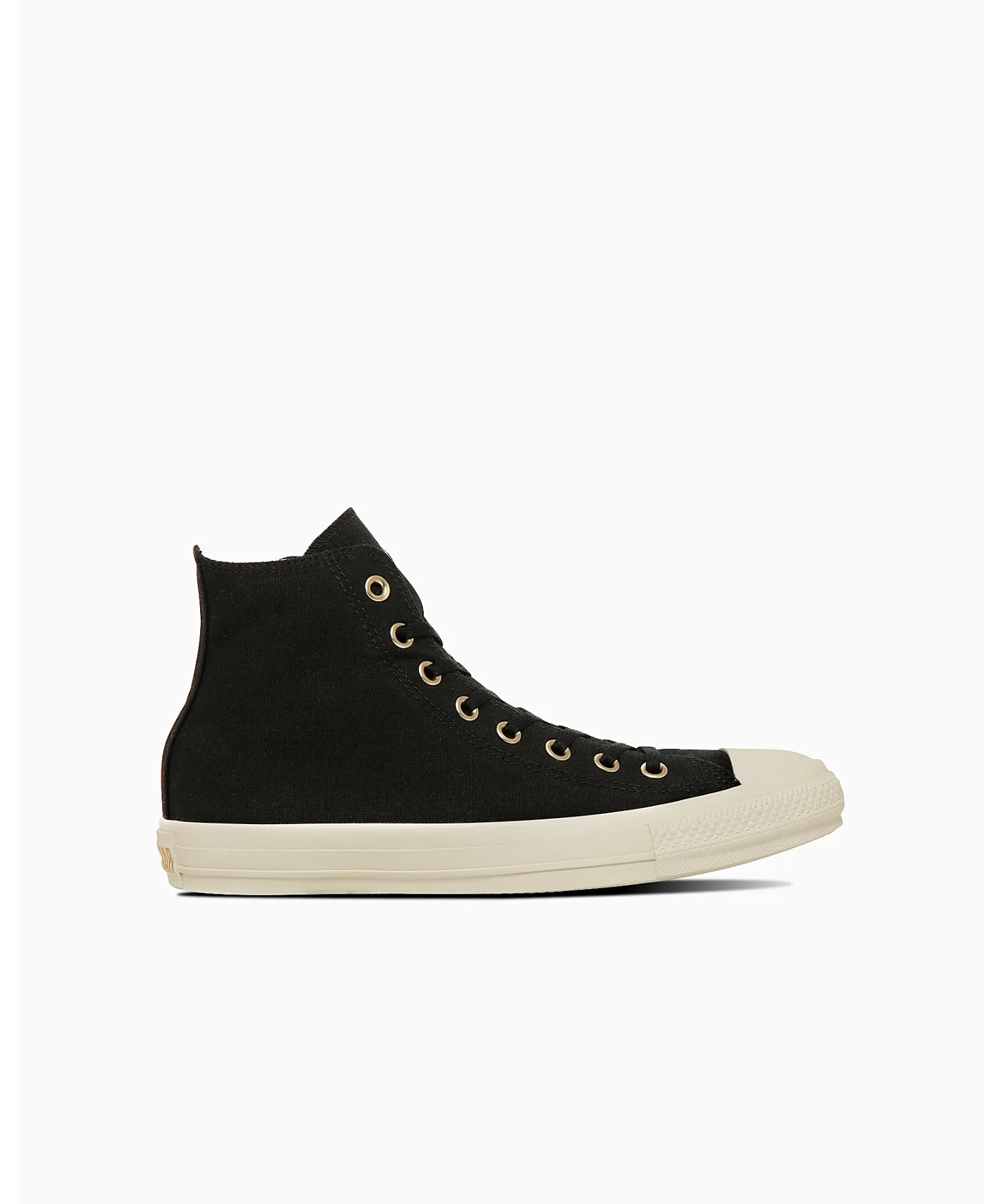 Кроссовки высокие с золотым логотипом Converse All Star GOLDLOGOPATCH HI черные — фото 3