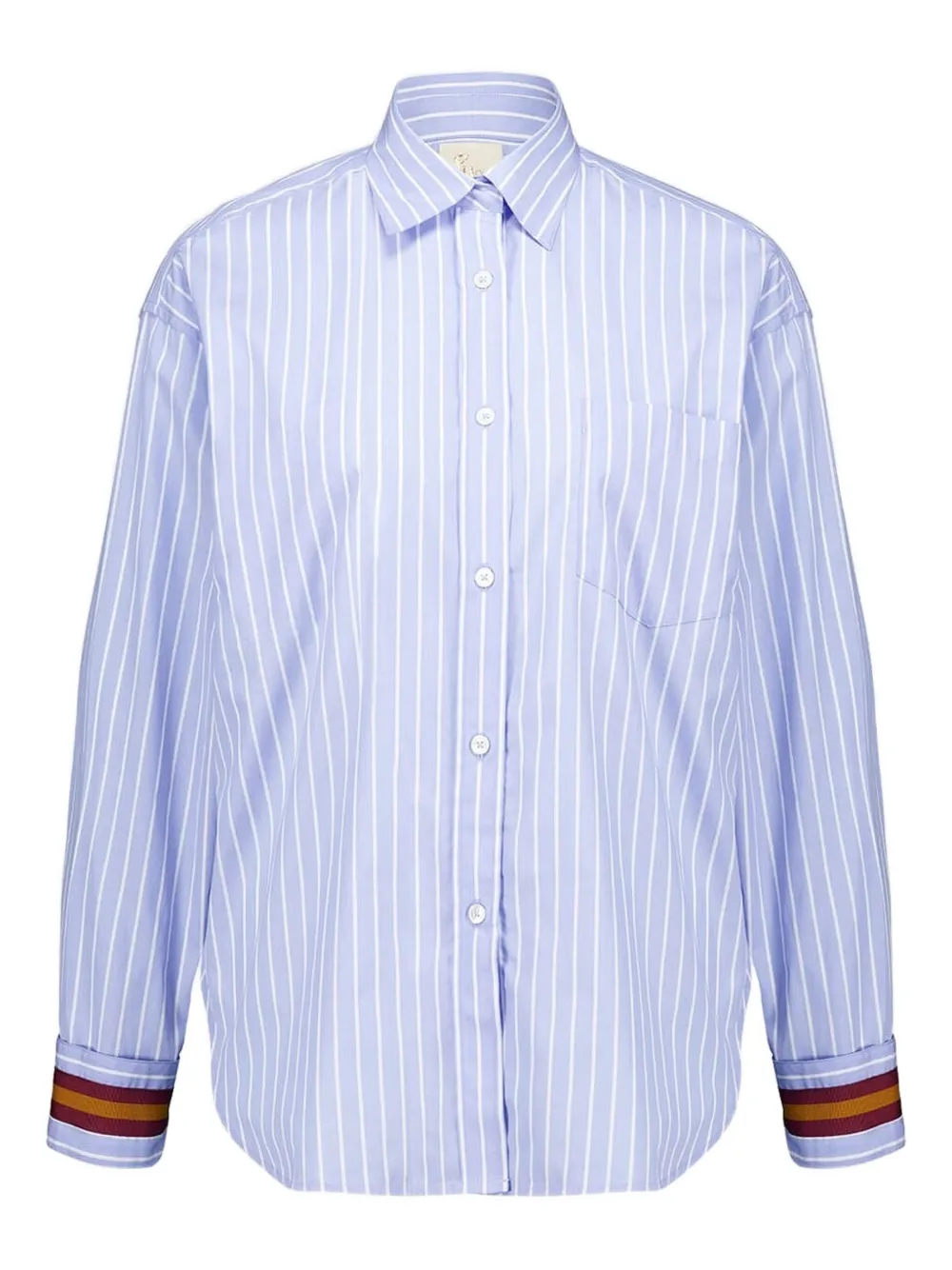 

Рубашка поло с отделкой в полоску Paula, синий