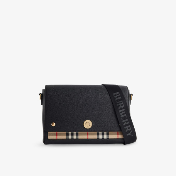 

Сумка кожаная Burberry Note, черный