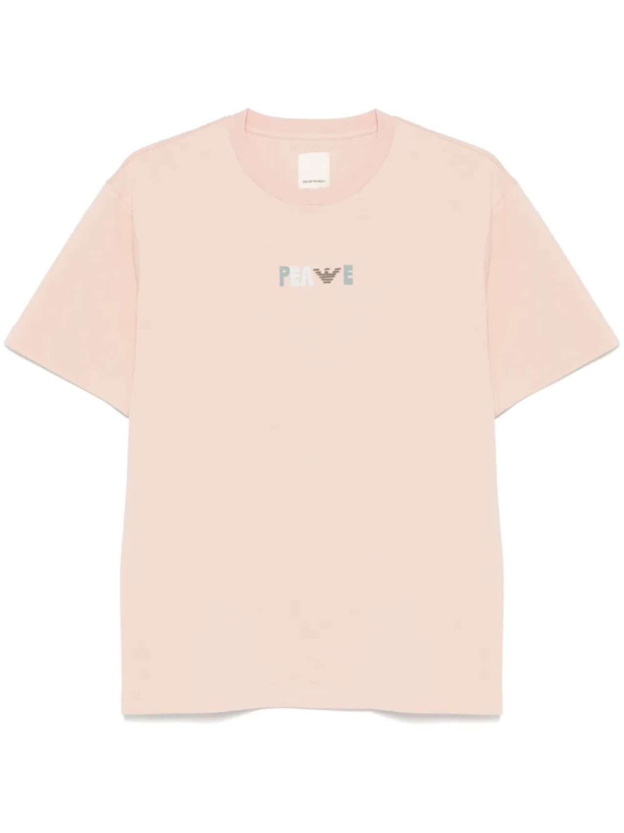 

Футболка с круглым вырезом Emporio Armani, розовый