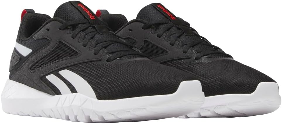 Мужские кроссовки Reebok Flexagon 4 Energy, белый/черный/красный — фото 2