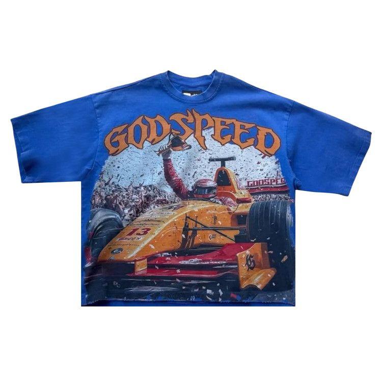 

Футболка Godspeed F1 Finishline T-Shirt, Blue Wash