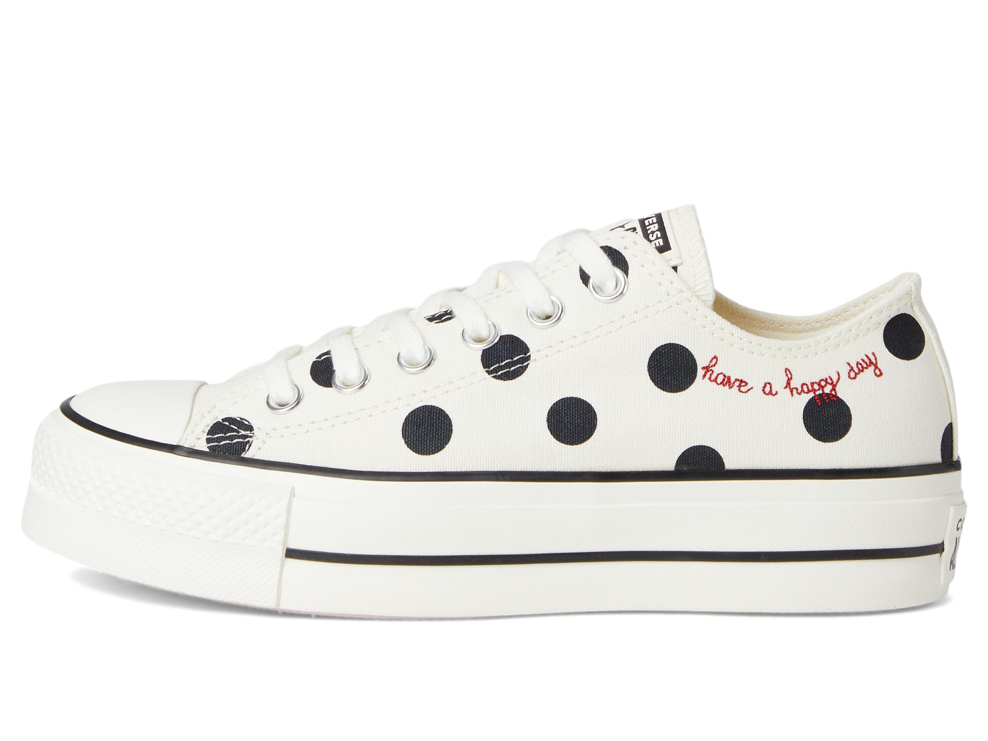 Кроссовки Converse Chuck Taylor All Star Low-Top Lift Platform Sneaker, Egret/Black/Days Ahead — фото 4