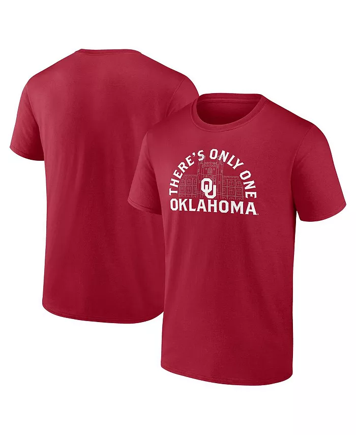 

Мужская футболка Oklahoma Sooners Power Drive цвета crimson Fanatics