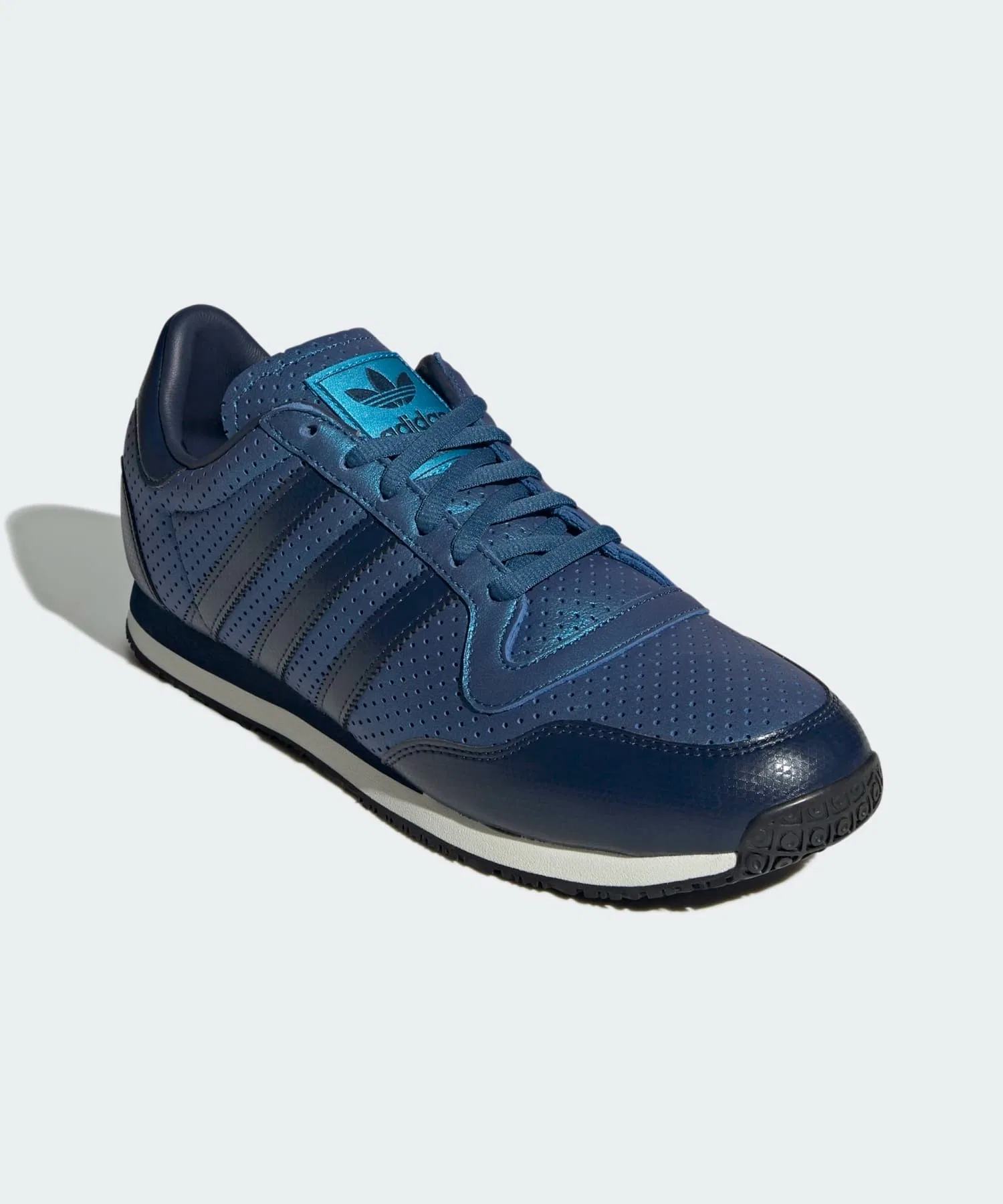 Унисекс кроссовки adidas GALAXY OG с перфорацией синие — фото 4
