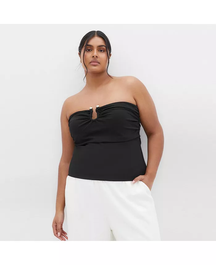 

Топ Lila размера Plus CITY CHIC, черный