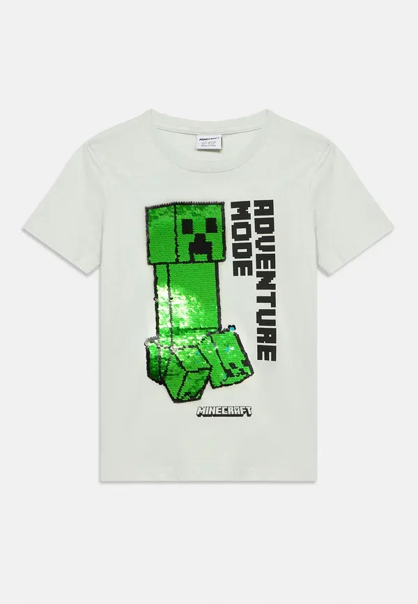 Футболка Lindex Minecraft flip print, light aqua — фото 3