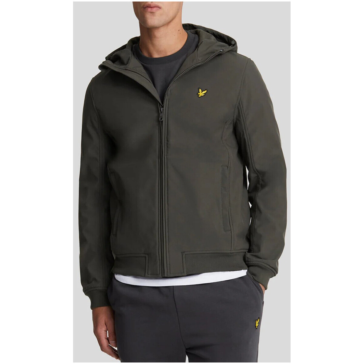 

Куртка Lyle & Scott с капюшоном, темно-серый