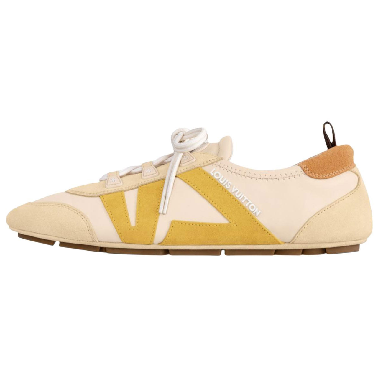 LOUIS VUITTON Кроссовки Sneakerina German Army, низкие, повседневные, женские, бежево-желтые