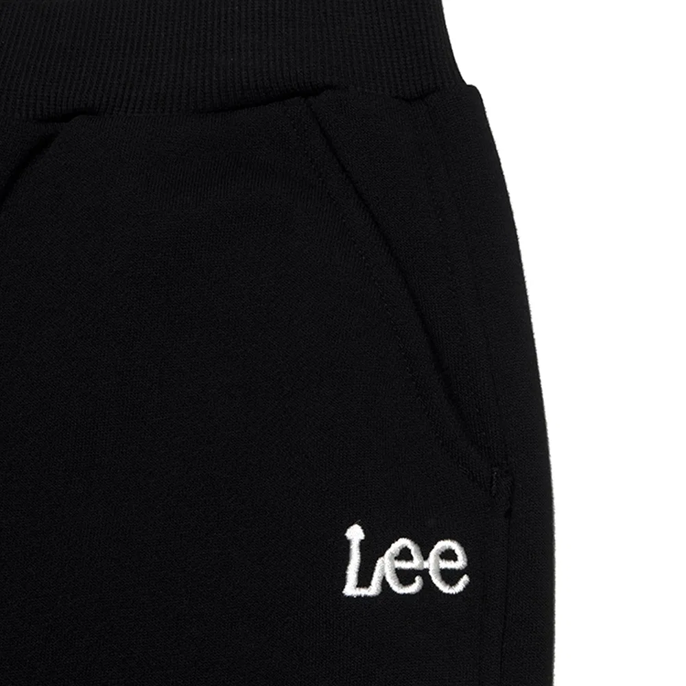 Детские джоггеры Lee Kids с вышивкой и начёсом чёрные — фото 4