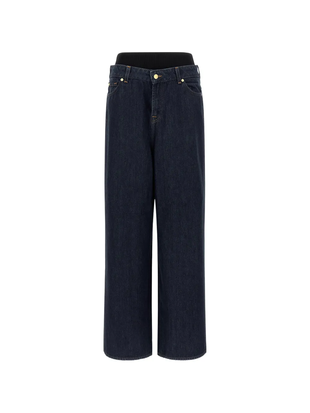 

Джинсы свободного кроя с поясной лентой 7 For All Mankind, синий