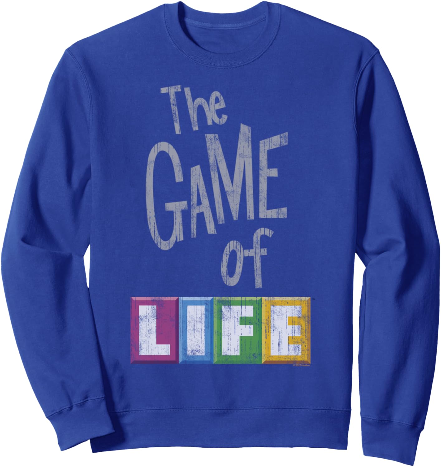 

Толстовка с классическим логотипом «Игра жизни» в стиле «потертости» The Game Of Life, синий