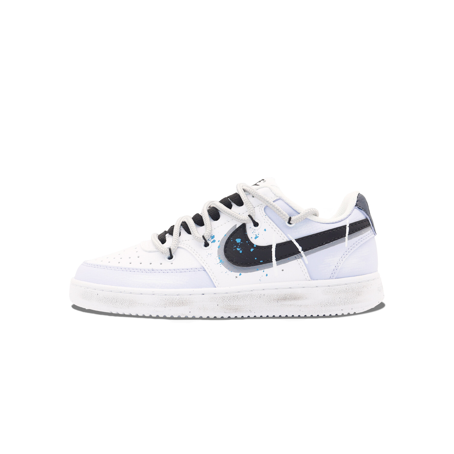 

Кроссовки Nike Court Vision 1 Skateboarding Shoes Women's Low-top White/blue, голубой, Синий, Кроссовки Nike Court Vision 1 Skateboarding Shoes Women's Low-top White/blue, голубой