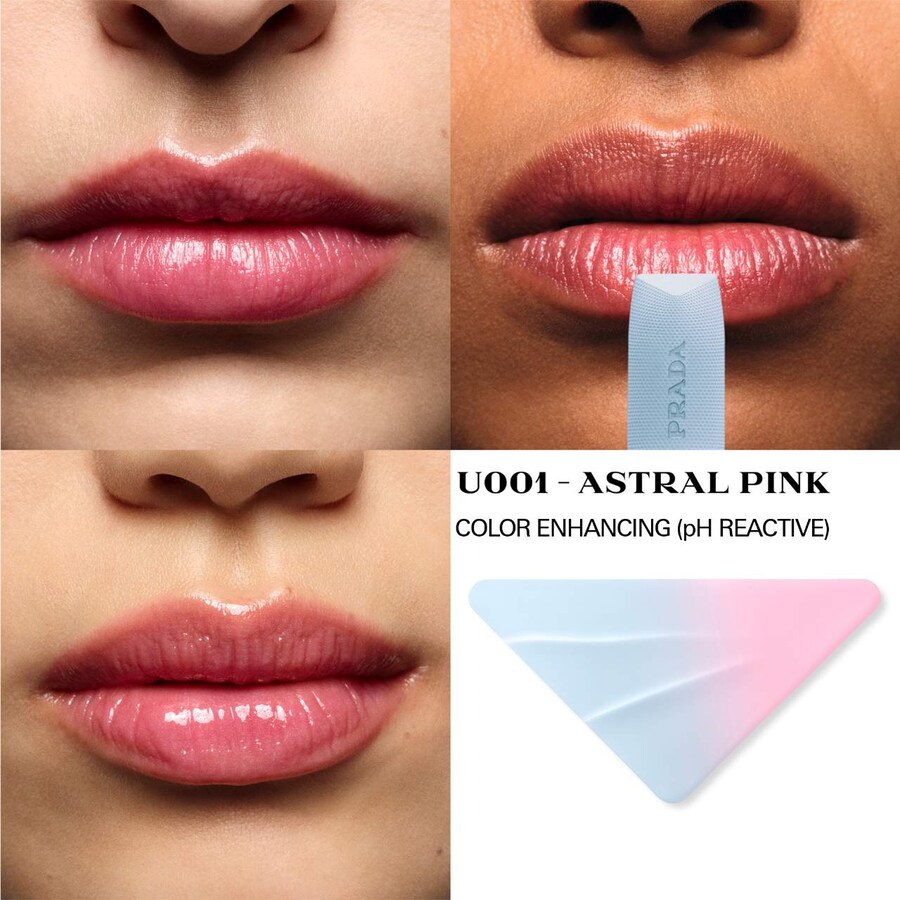 Увлажняющий бальзам для губ с маслом жожоба Prada Beauty, 0.13 oz, U001 Astral Pink — фото 2