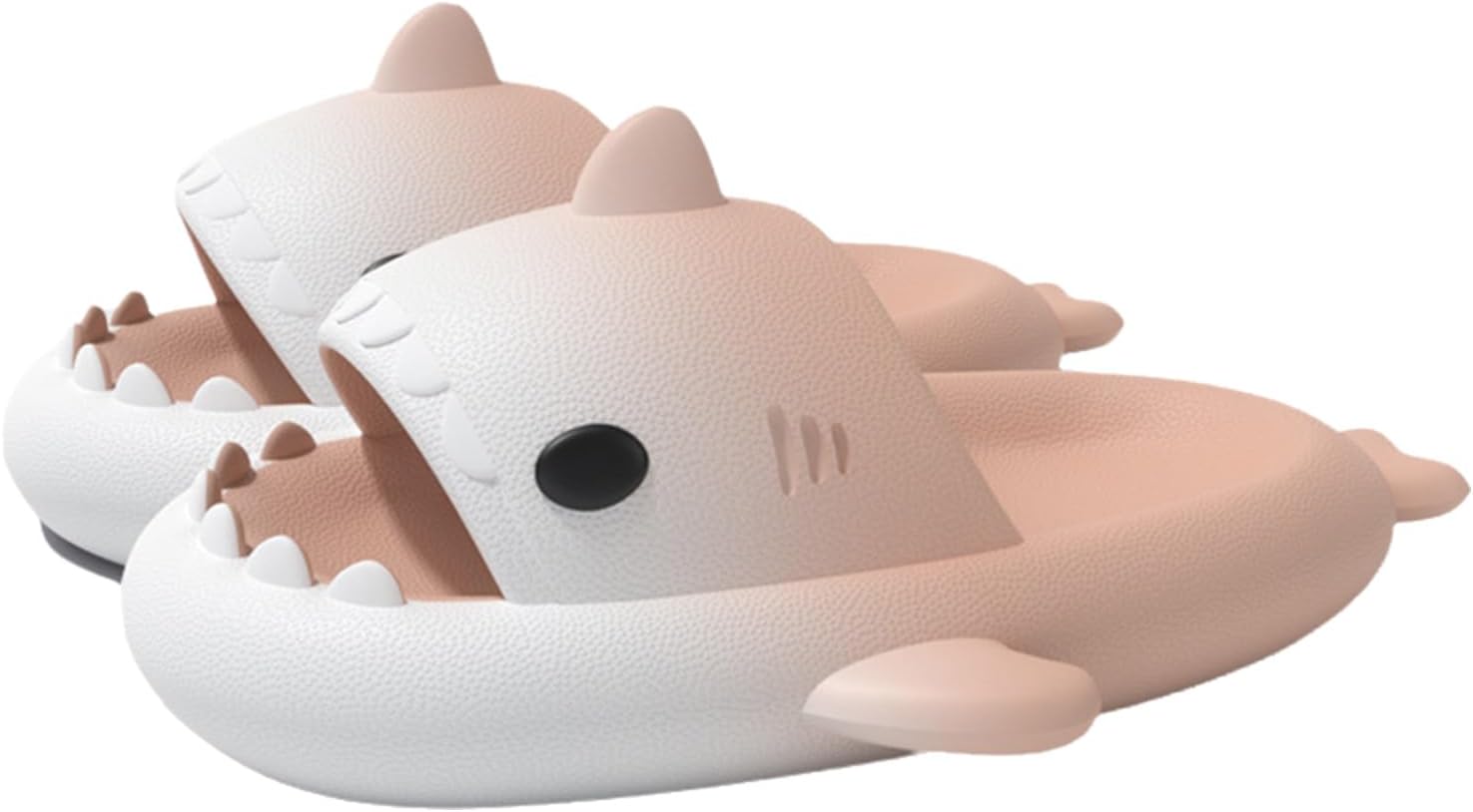 

Шлепанцы Gradient Shark, шлепанцы-акулы для женщин и мужчин, Шлепацы для взрослых с толстой подошвой, для пляжа Generic, белый/розовый