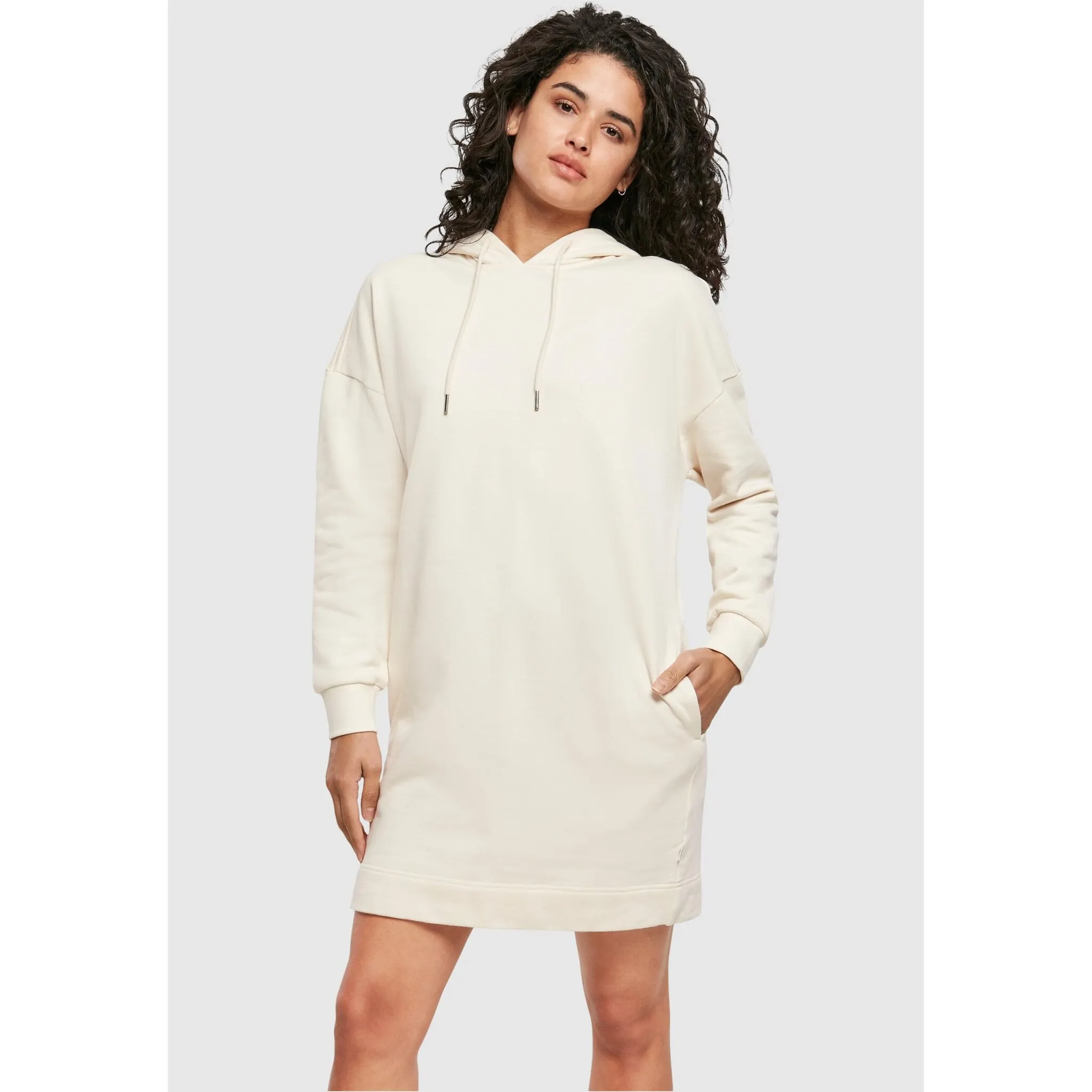 

Платье-рубашка URBAN CLASSICS " Urban Classics Women's Ladies Organic Oversized Terry Hoody Dress" (1 шт.), белый