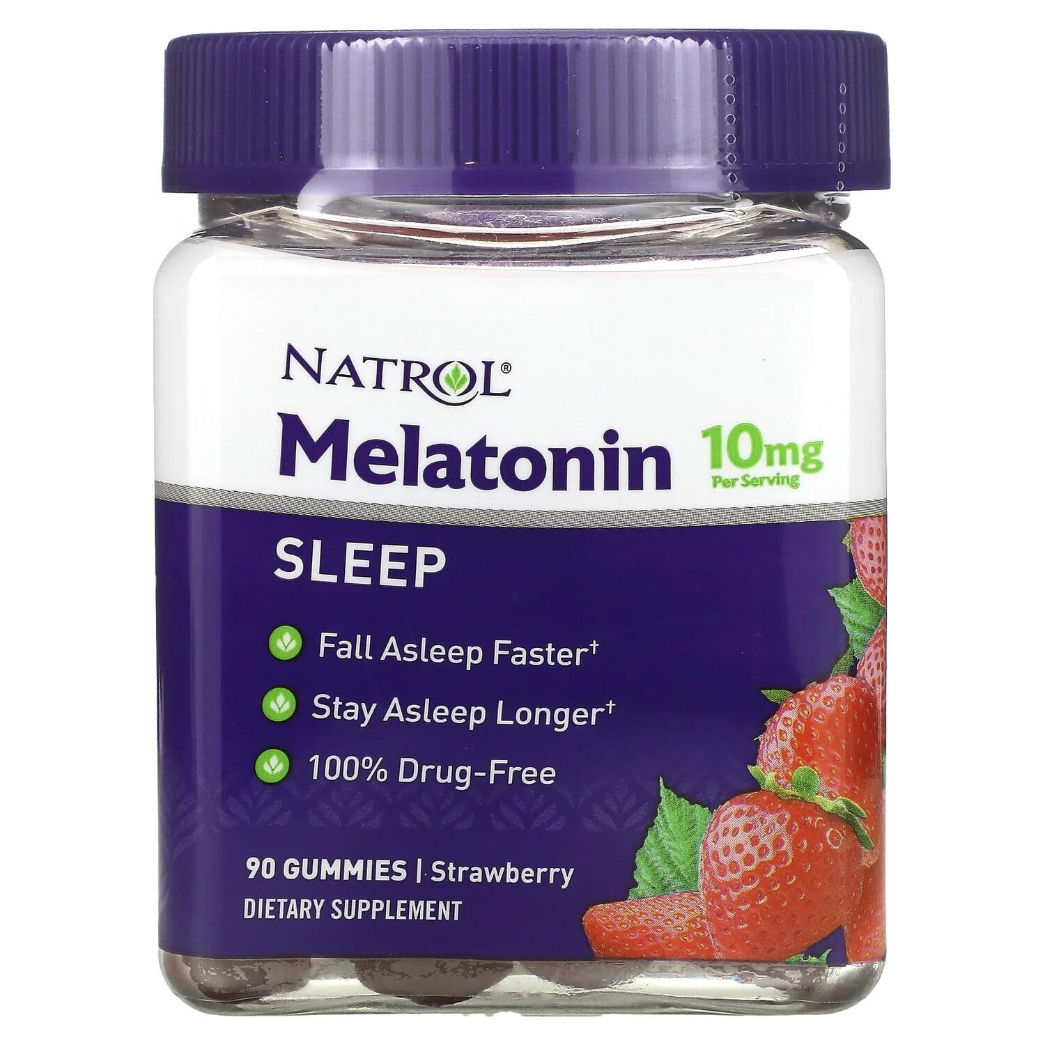 

Natrol Мармеладки мелатонин клубника 10 мг 90 штук
