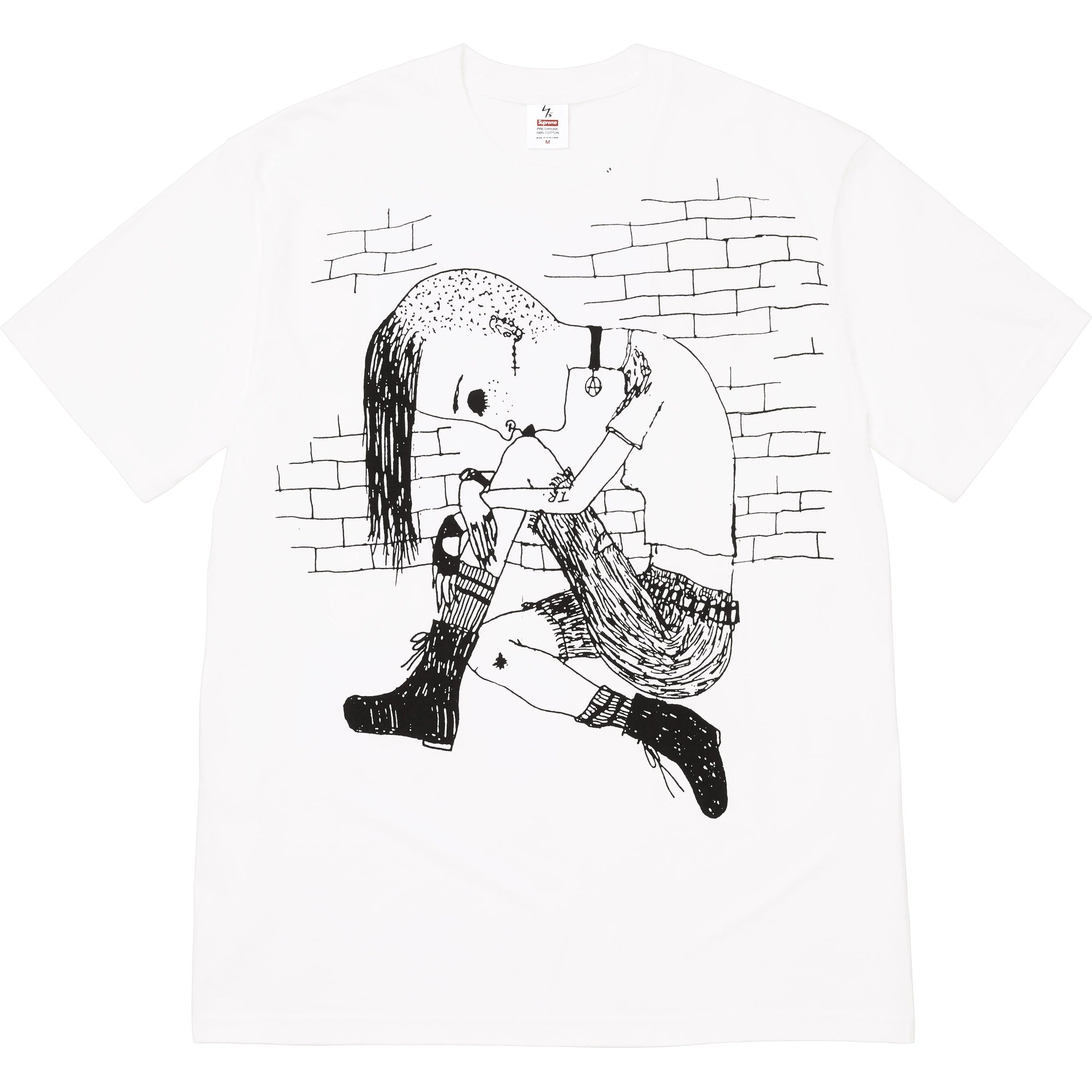 Футболка Y's By Yohji Yamamoto FW25 WEEK3 Thinker Unisex Supreme, черный — фото 3