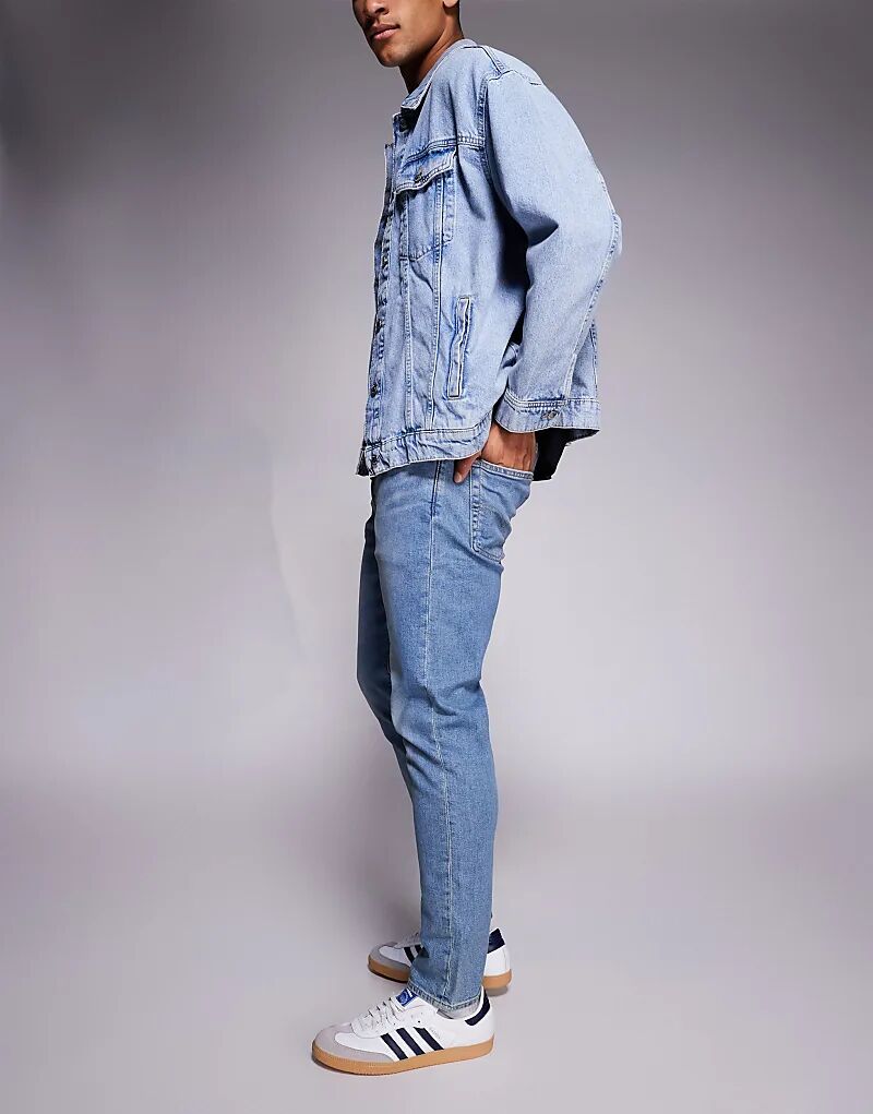 Джинсы Levi's 512 с зауженным кроем, средней степени стертости — фото 2