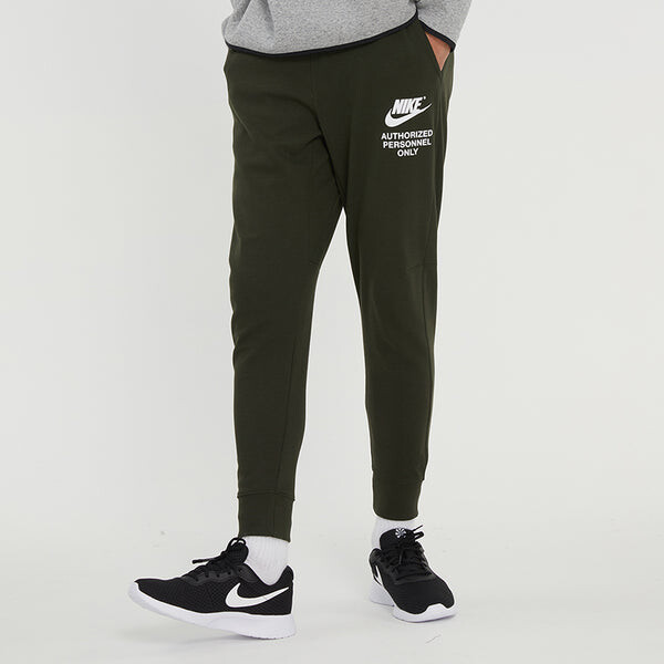 Спортивные штаны Men's Nike SS22 Logo Alphabet Printing Knit Bundle Feet Sports Pants/Trousers/Joggers Autumn Green, мультиколор — фото 4
