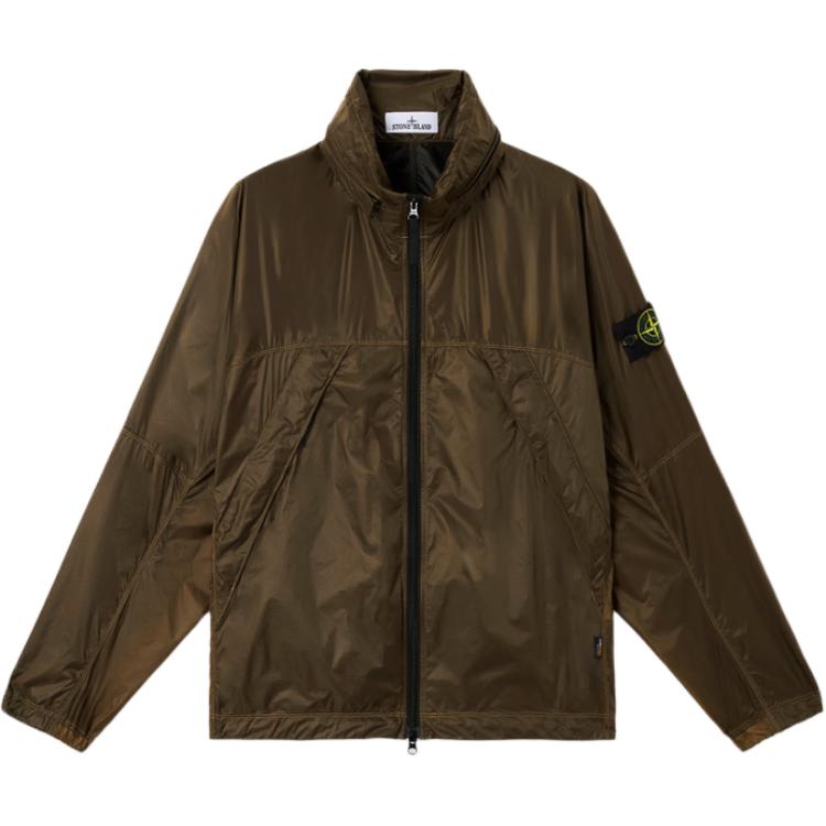 

STONE ISLAND Ветровка с потайной молнией, Army Green