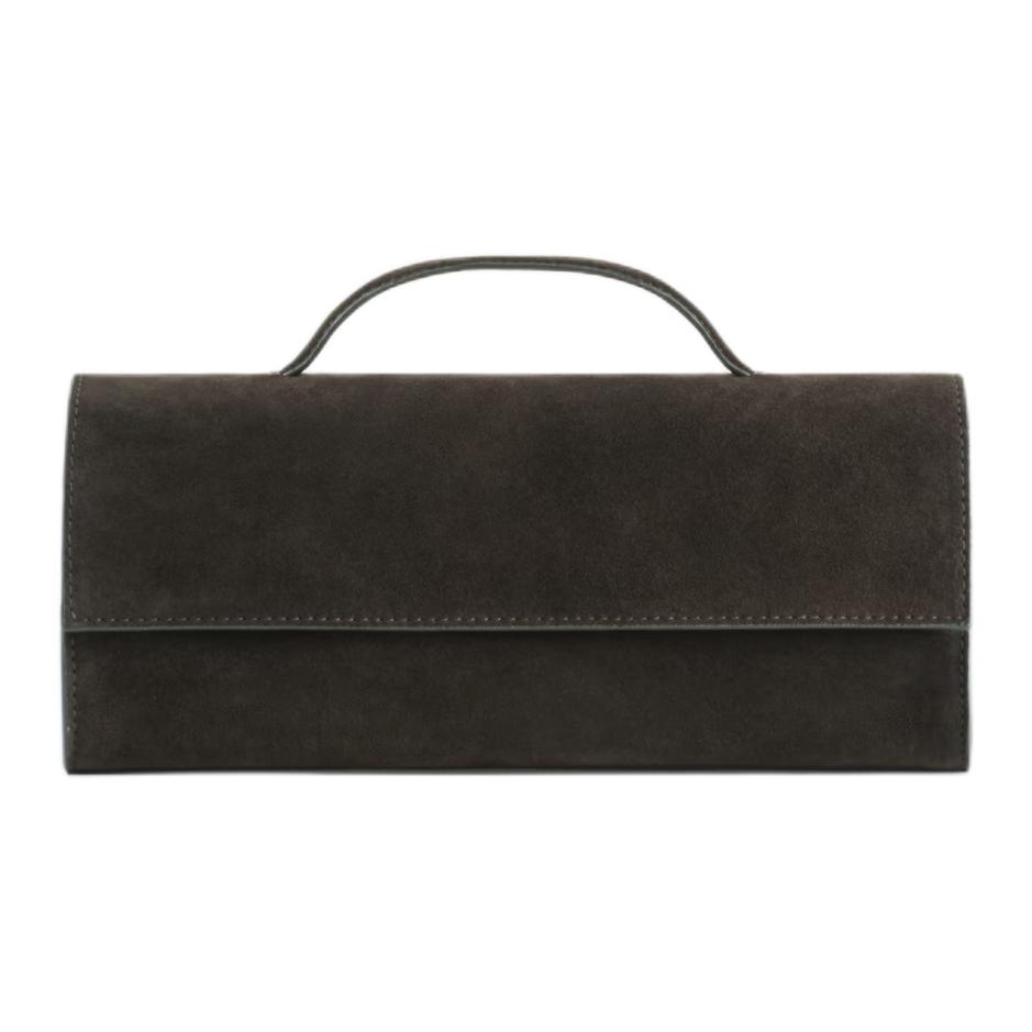 

COS Коричневая замшевая женская сумка, Dark Brown