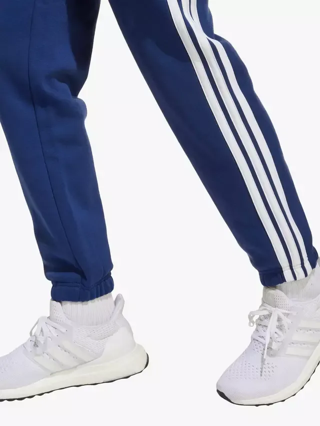 Детские классические спортивные штаны в три полоски, темно-синий/белый adidas — фото 4