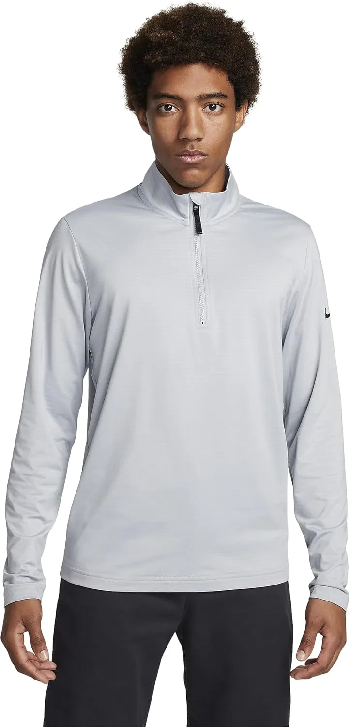 Мужская футболка для гольфа Nike Victory Dri-FIT с застежкой-молнией до середины груди
