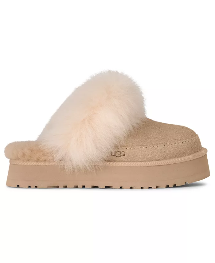 Женские тапочки UGG Disquette Chalet с круглым носком Ugg, загар/бежевый — фото 2