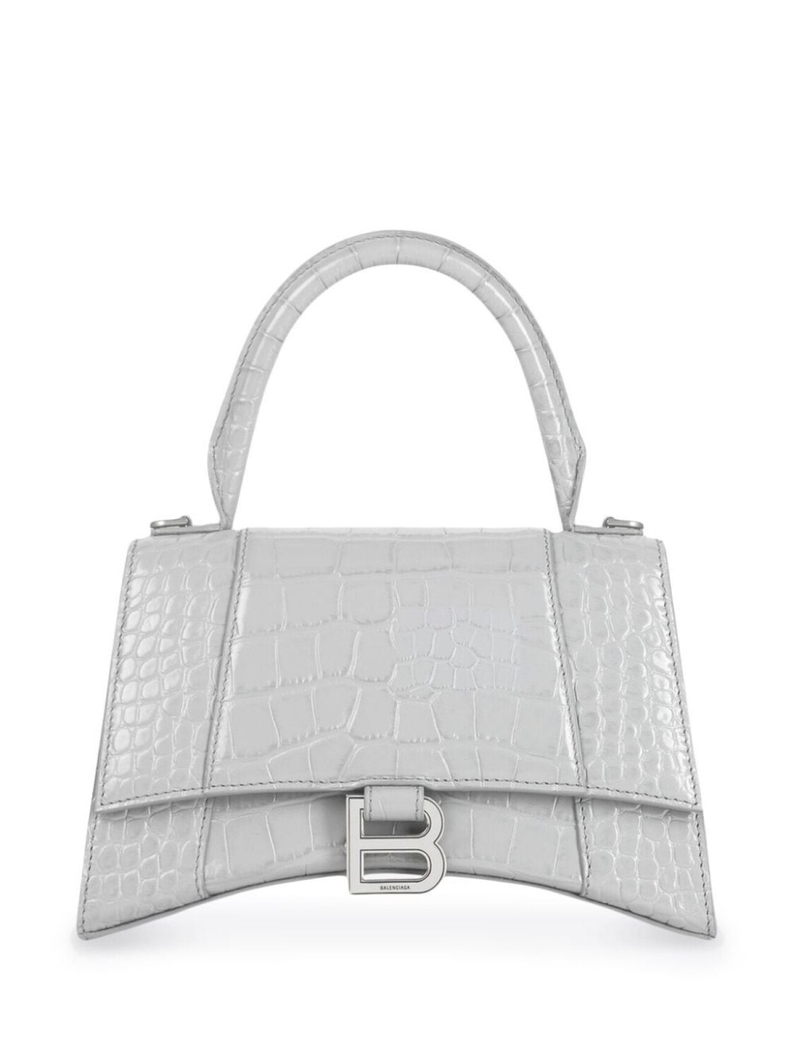 

Маленькая сумка Balenciaga Hourglass с верхней ручкой, серый