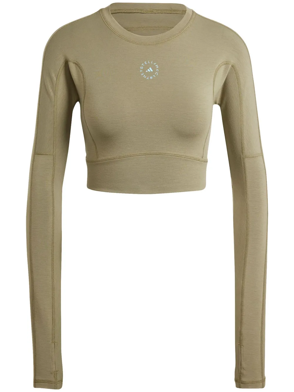 

Укороченный топ True Strength adidas by Stella McCartney, зеленый