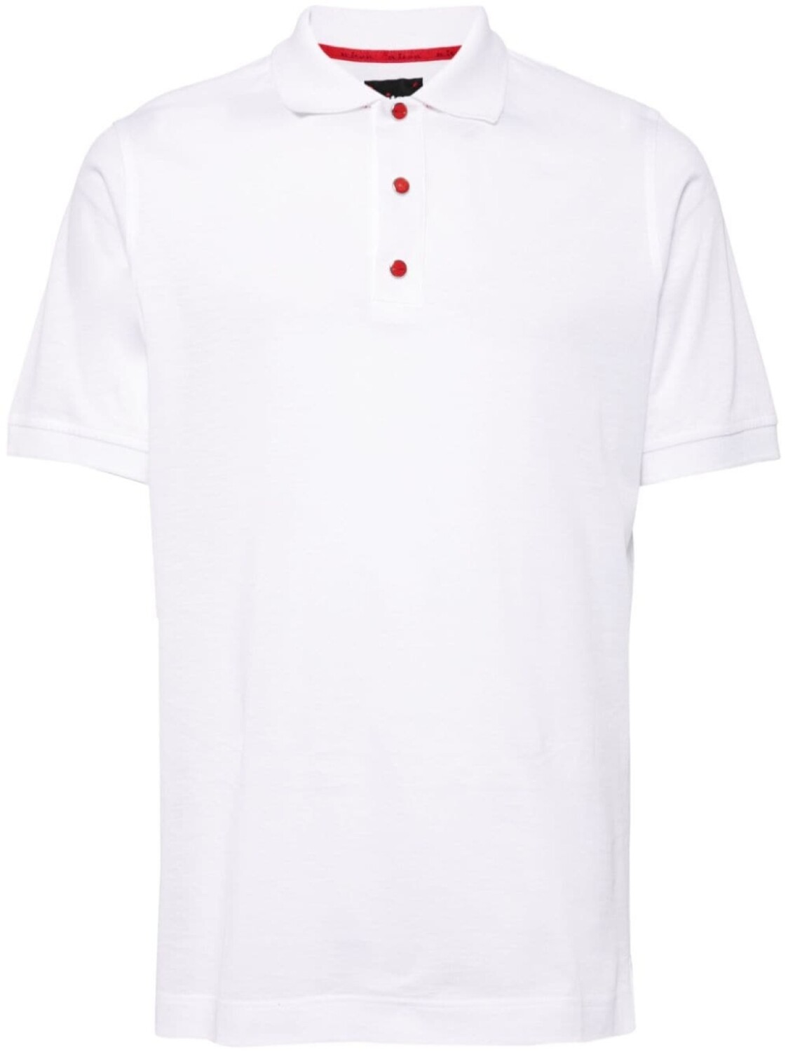 

Kiton рубашка-поло из тонкого хлопка, белый
