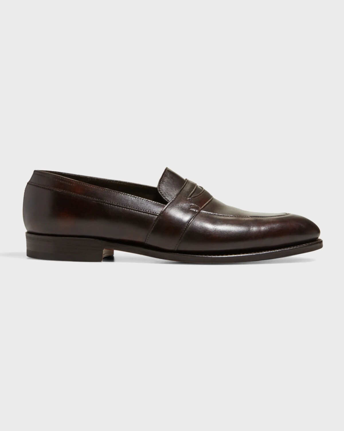 

Мужские кожаные пенни-лоферы Adley John Lobb, цвет Dark Brown