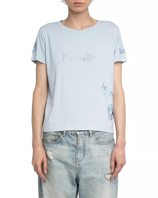 

Футболка Alys pcl multicusto с декором Zadig & Voltaire, синий