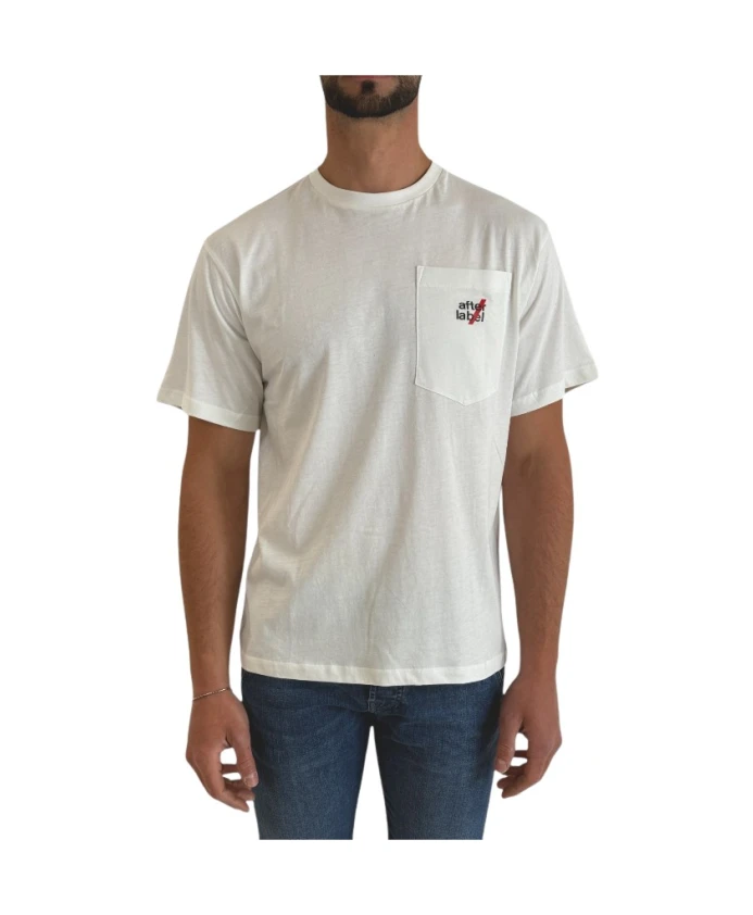 

Футболка из хлопкового трикотажа Afterlabel, белый