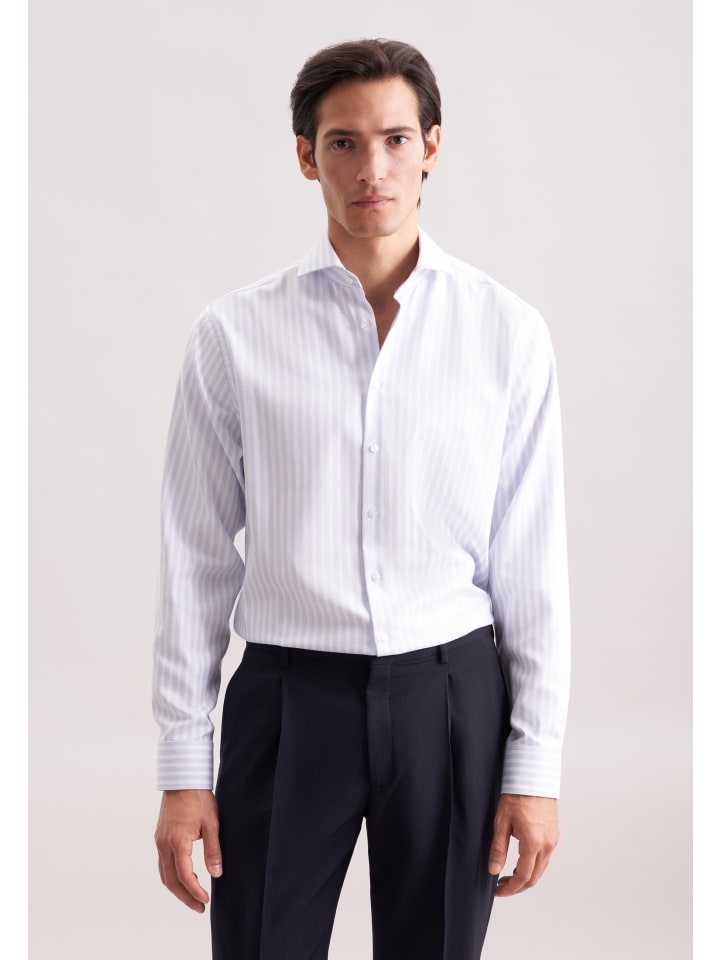 

Деловая рубашка, стандартного размера, светло-голубого цвета Seidensticker