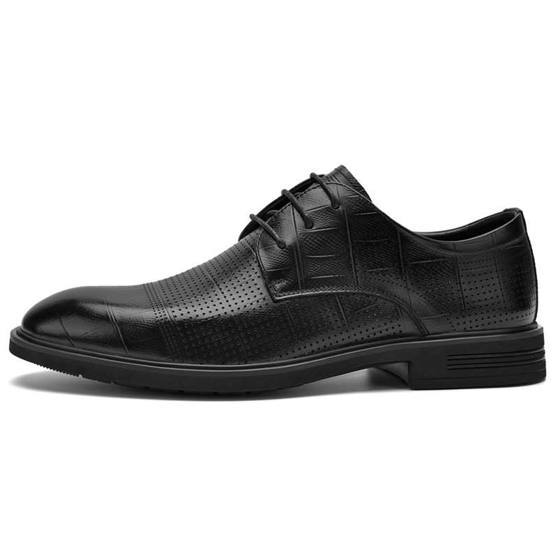 SEPTWOLVES Мужские черные классические туфли, цвет Black (Standard Leather Shoe Size) — фото 3