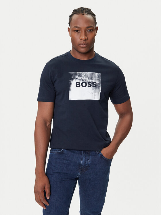 

Футболка regular fit Te_Wheel 50546381 Boss, синий