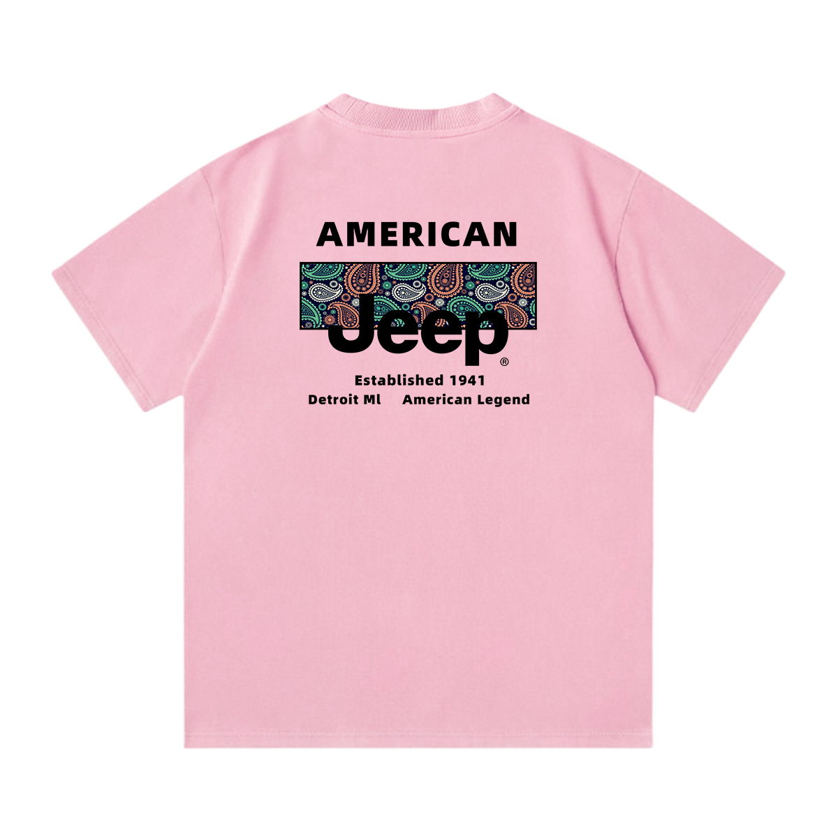 

Футболка с круглым вырезом для школьников Jeep, sky розовый
