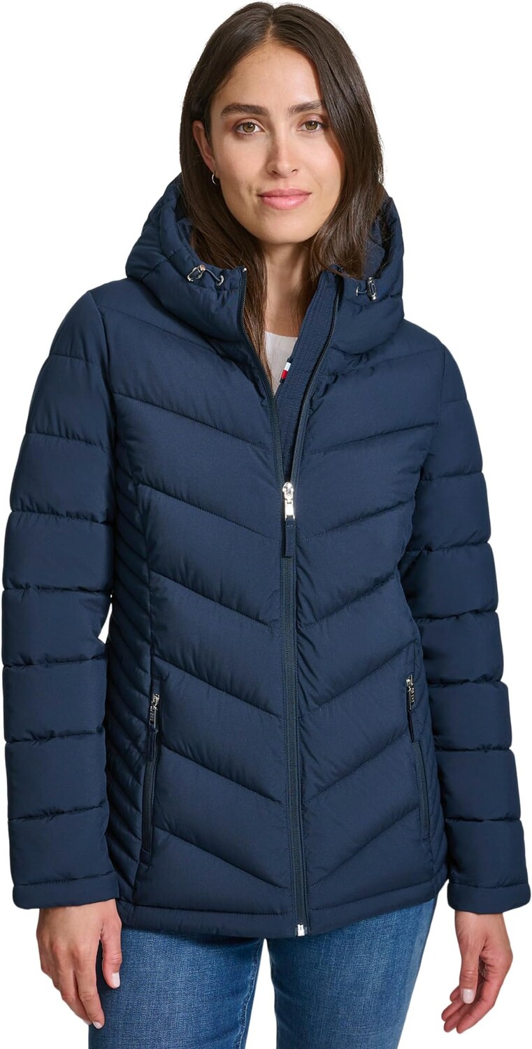 

Куртка Tommy Hilfiger Zip-Up Lightweight Jacket, темно-синий