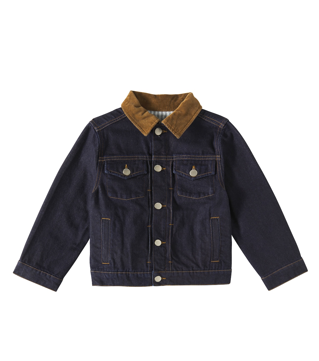 

Джинсовая куртка Eddis с вельветовой отделкой Bonpoint, Jean Fonce