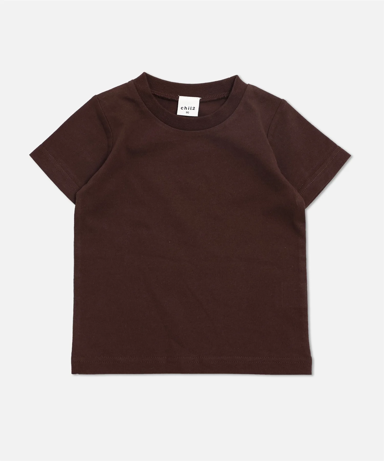 Детская футболка из 100% хлопка chil2 Plain коричневая