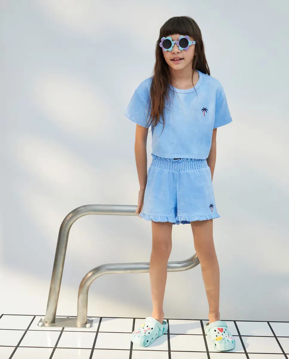 

Махровые шорты для девочек Kids El Corte Inglés, синий