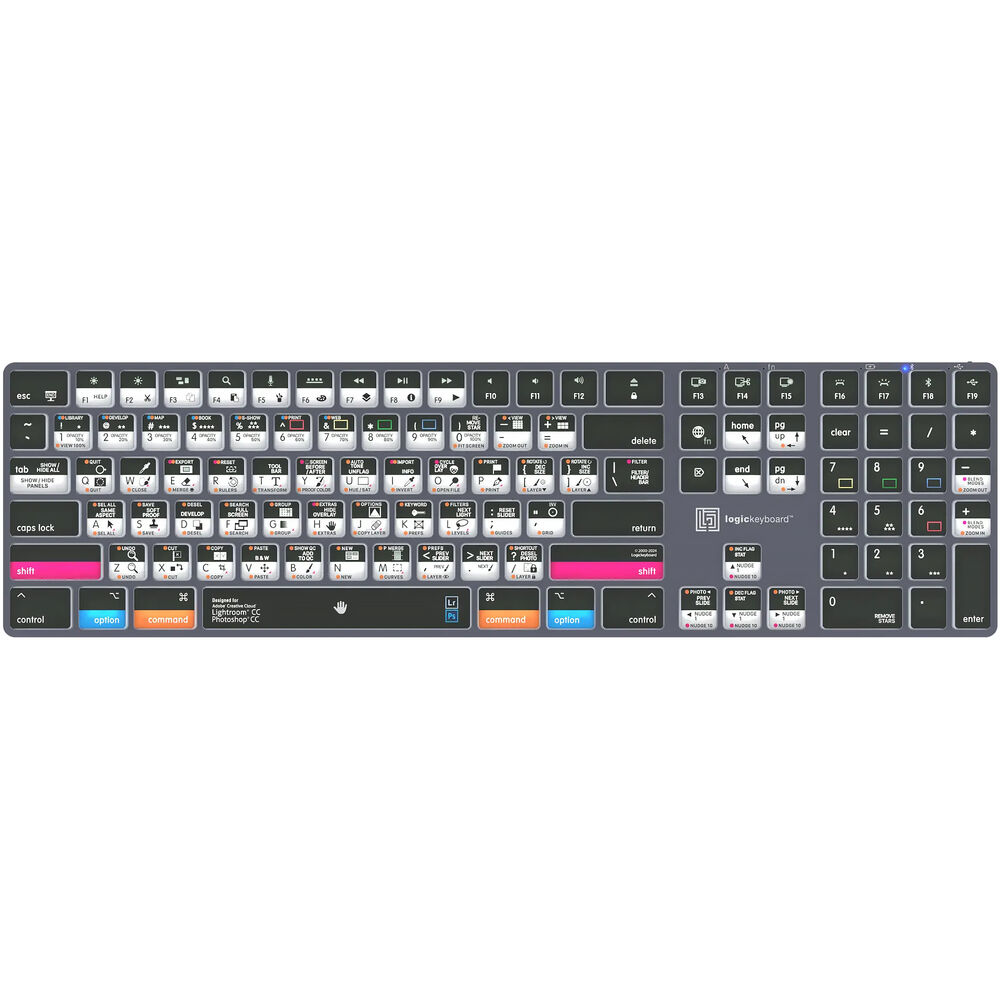 

Беспроводная клавиатура Logickeyboard TITAN Adobe Photographer для Mac
