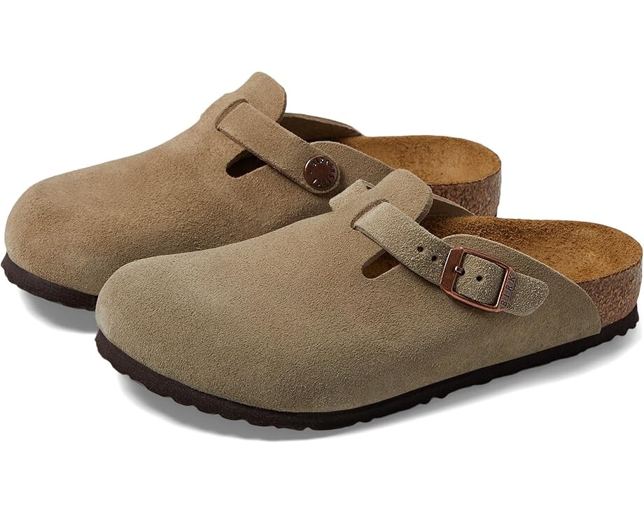 

Сабо Birkenstock Kids Boston - Suede, серо-коричневый