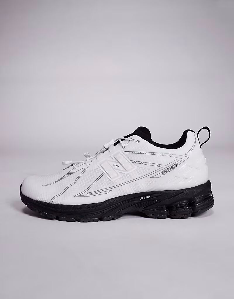 Кроссовки унисекс 1906 с застежкой-молнией в белом и черном цвете New Balance — фото 2